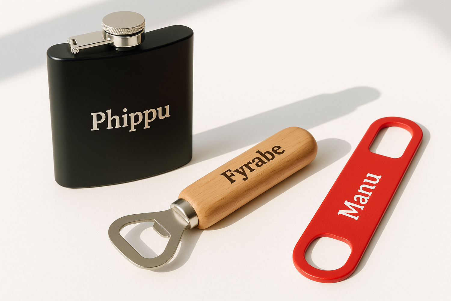 Männersachen - mit buntem Flaschenöffner